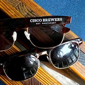 Pair of Gently Used Cisco Brewery Tortoise Wayfarer Sunglasses